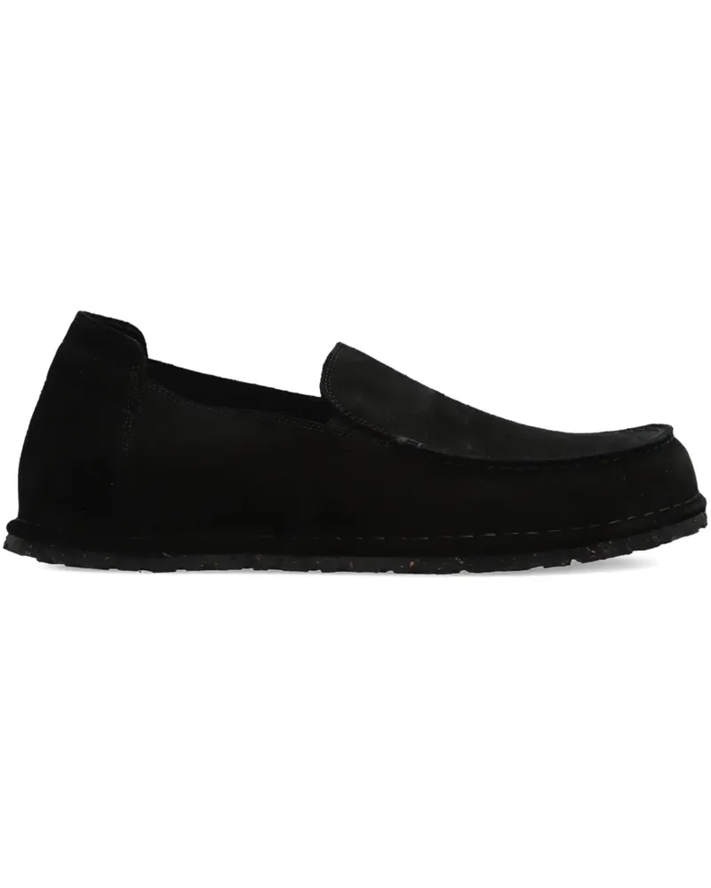 Birkenstock Utti Loafer aus Wildleder mit Shearling - Schwarz Schwarz