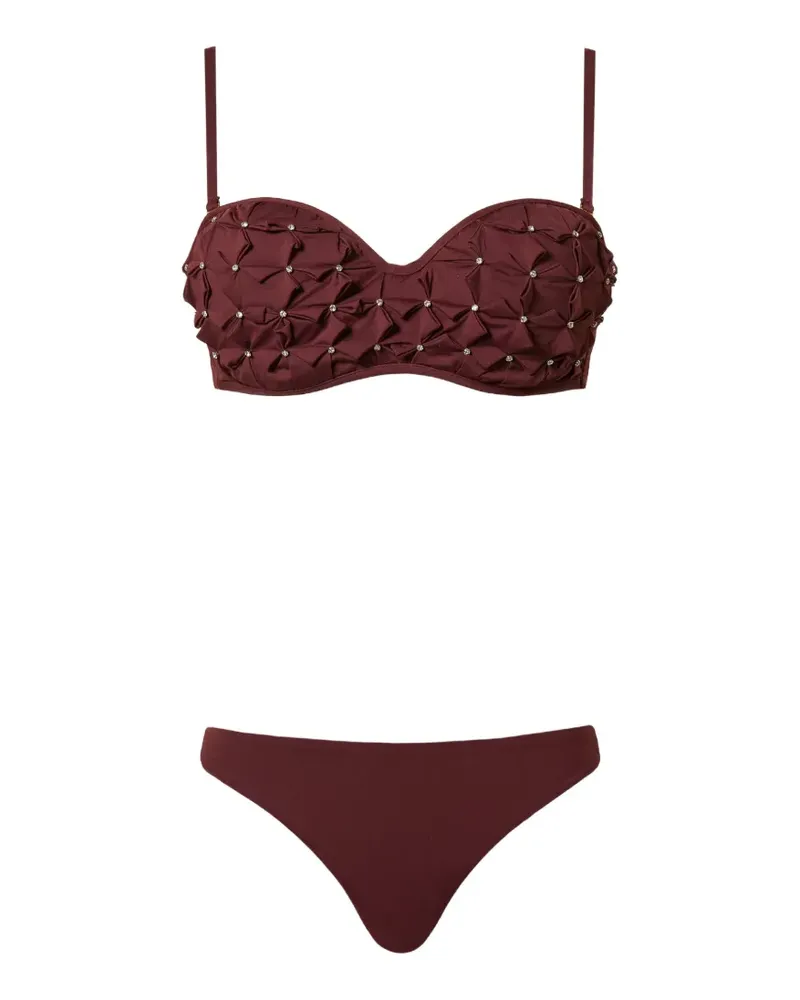 Twin-Set embroidered bikini - Rot Rot