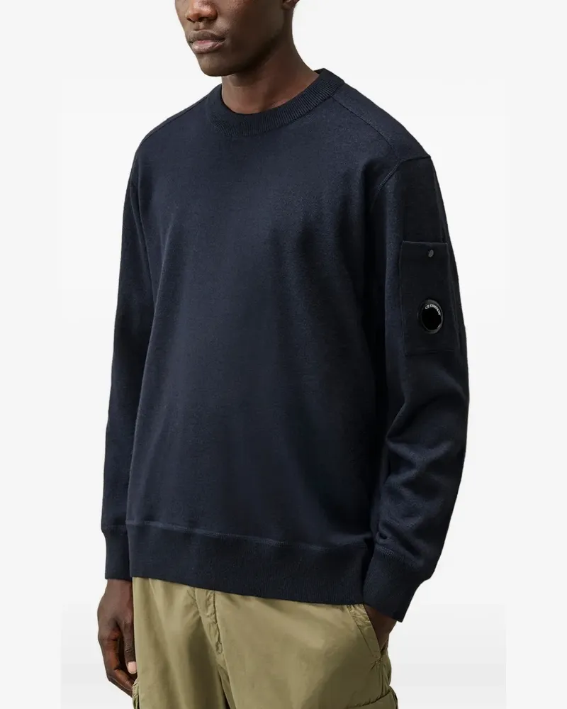 C.P. Company Pullover mit Lens-Detail - Blau Blau