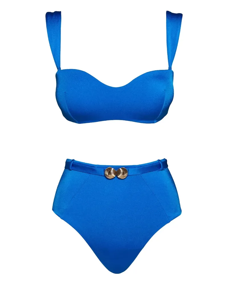 Noire Swimwear Bandeau-Bikini - Blau Blau