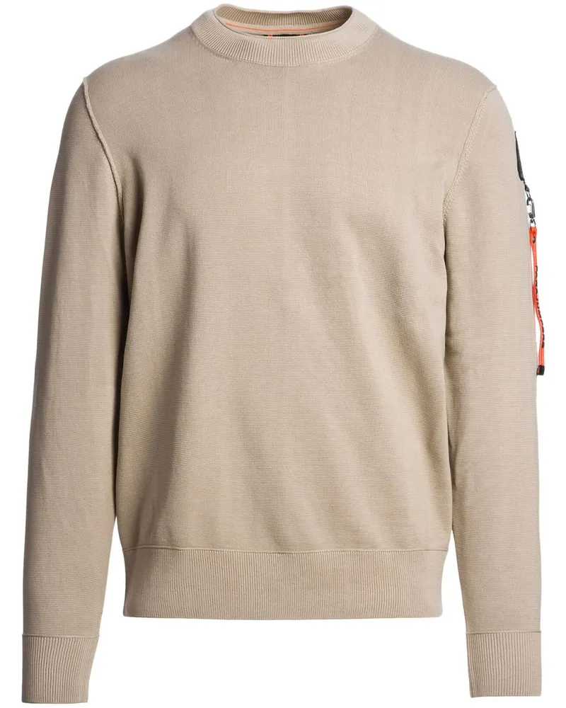 Parajumpers Pullover mit Logo-Patch - Nude Nude
