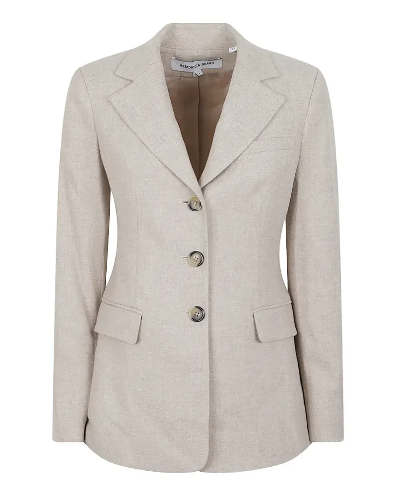 Veronica Beard single-breasted peak-lapels jacket - Nude Nude