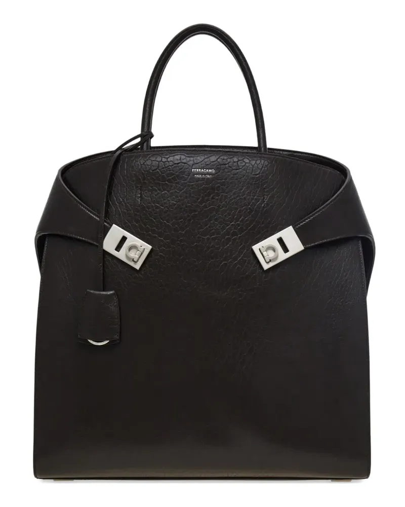 Ferragamo Hug Tote Bag mit Gancini-Schnalle - Braun Braun