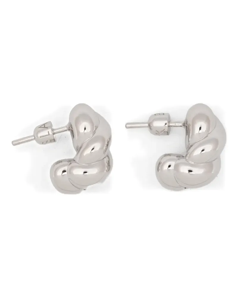 Maria Black Robe small twisted earrings - Silber Silber