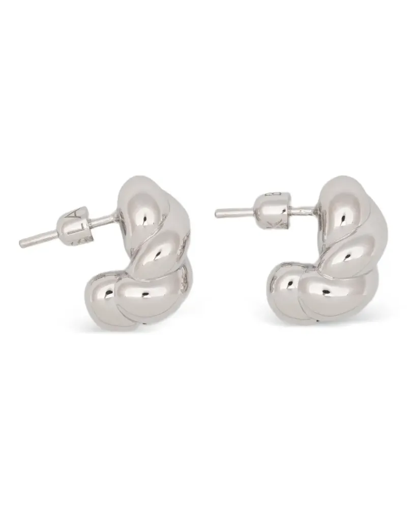 Maria Black Robe small twisted earrings - Silber Silber