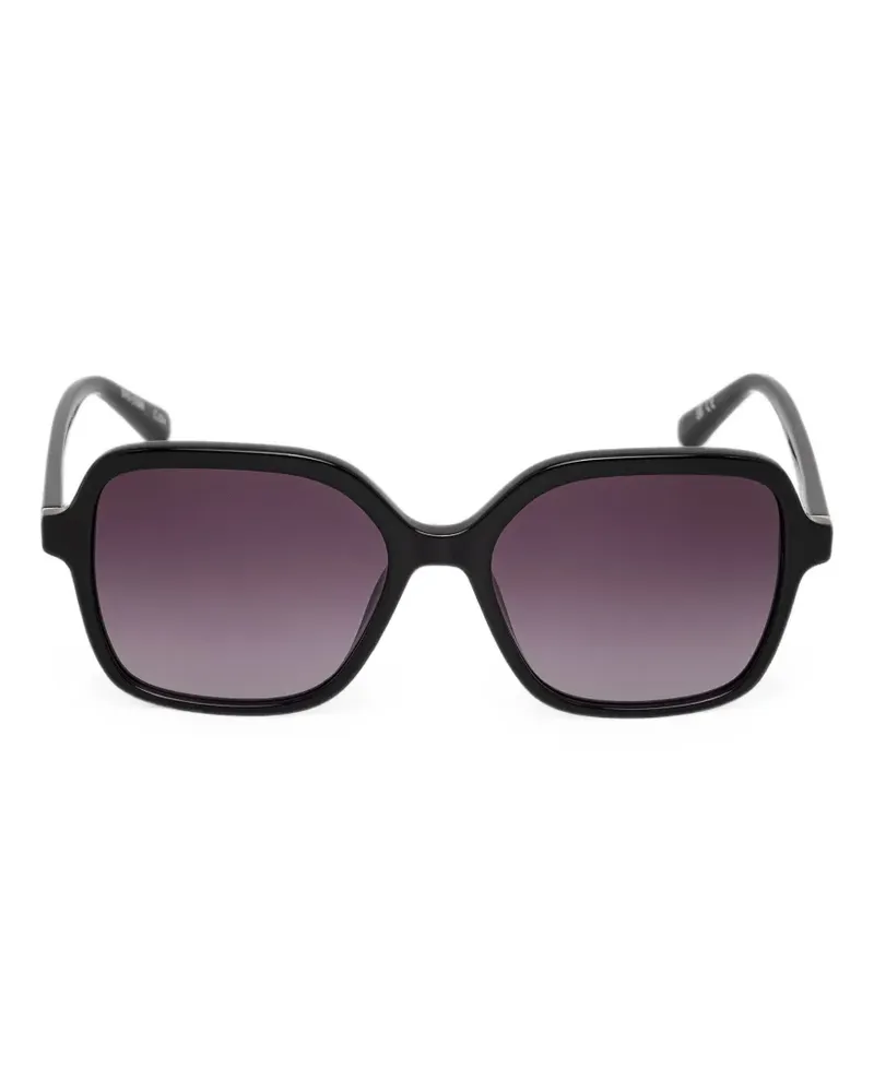 Barbour Sonnenbrille mit geometrischem Gestell - Schwarz Schwarz