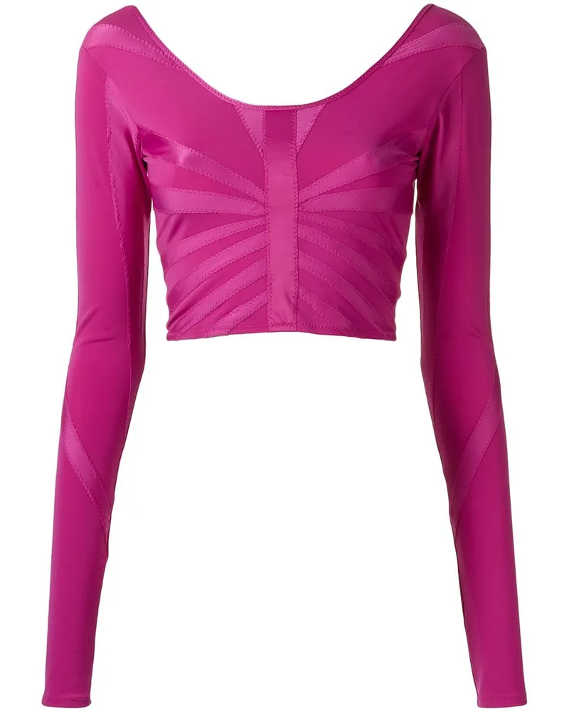Amir Slama 3D' Cropped-Bikinioberteil - Rosa Rosa