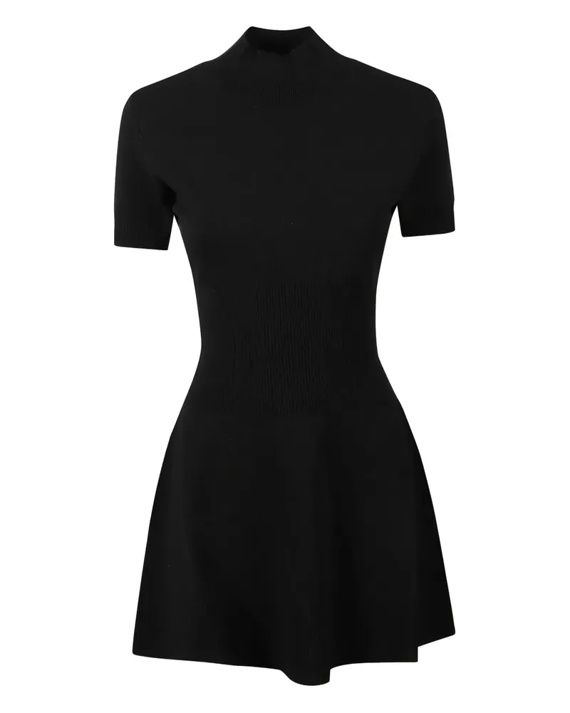 Dondup Kurzärmeliges Minikleid - Schwarz Schwarz