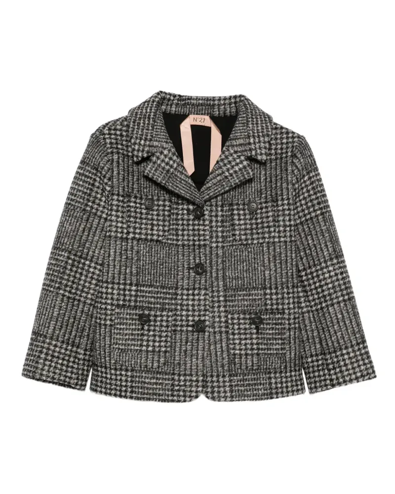 N° 21 Jacke mit Karomuster - Grau Grau
