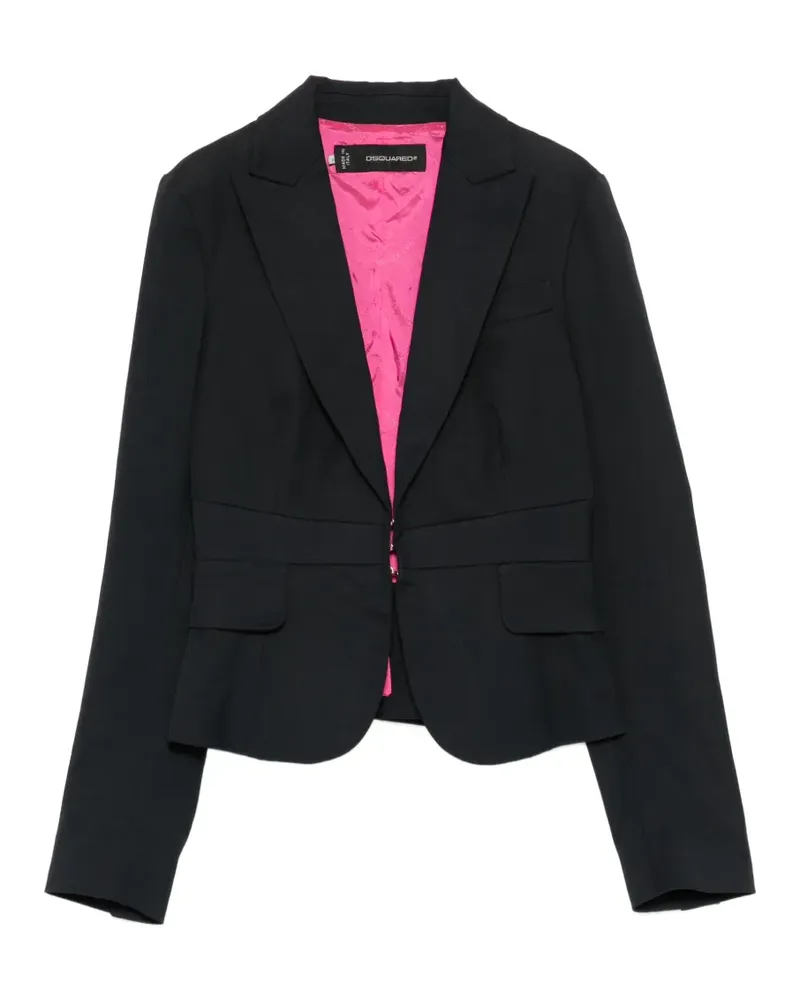 Dsquared2 peak-lapel single-breasted blazer - Schwarz Schwarz