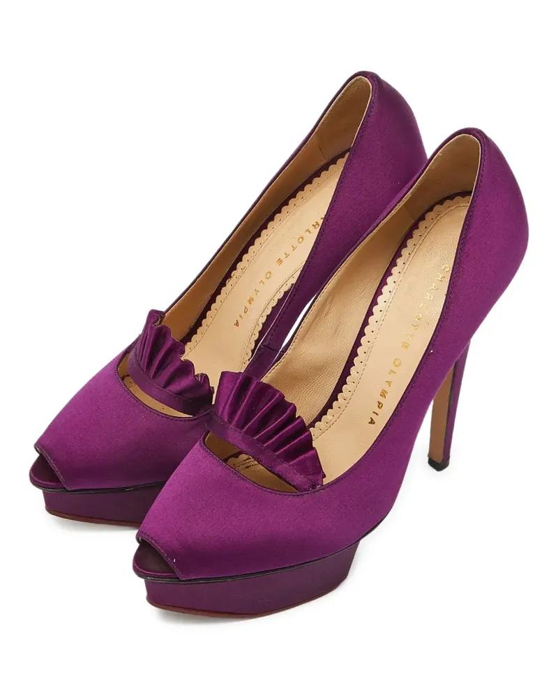 Charlotte Olympia Gerüschte Paloma Plateau-Pumps - Violett Violett