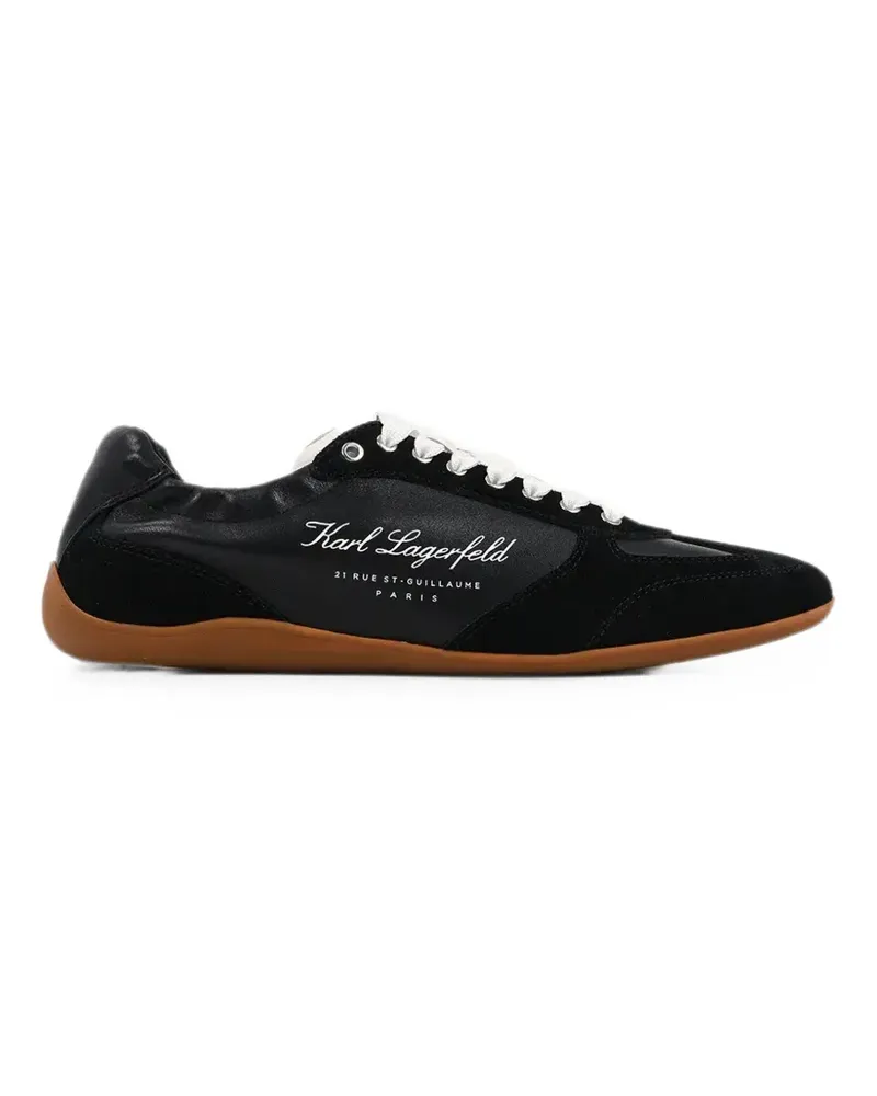 Karl Lagerfeld logo-print panelled sneakers - Schwarz Schwarz