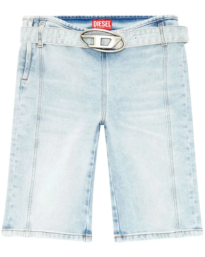 Diesel De-Ginny-S Radlerhose mit Logo-Schnalle - Blau Blau