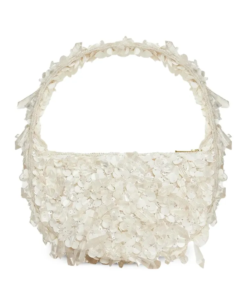 Acler Birch crystal-embellished tote bag - Weiß Weiß