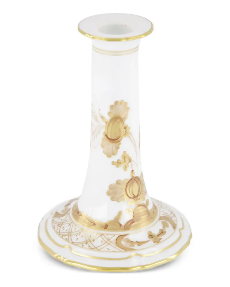 Ginori 1735 Aurum Kerzenhalter aus Porzellan - Weiß Weiß