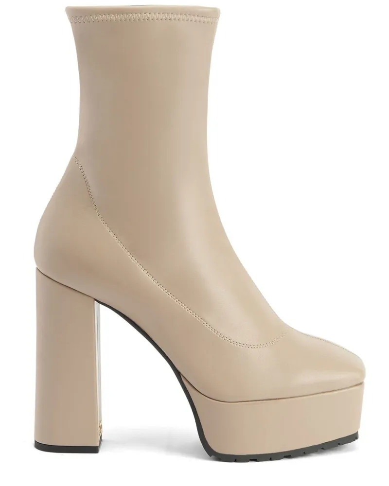 Giuseppe Zanotti The New Morgana Plateau-Stiefel 120mm - Nude Nude