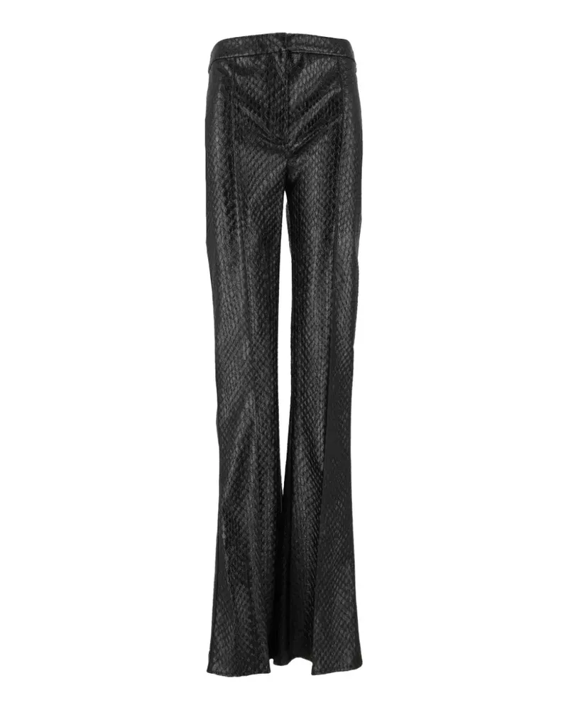 Elisabetta Franchi trousers with fish scale-pattern - Schwarz Schwarz