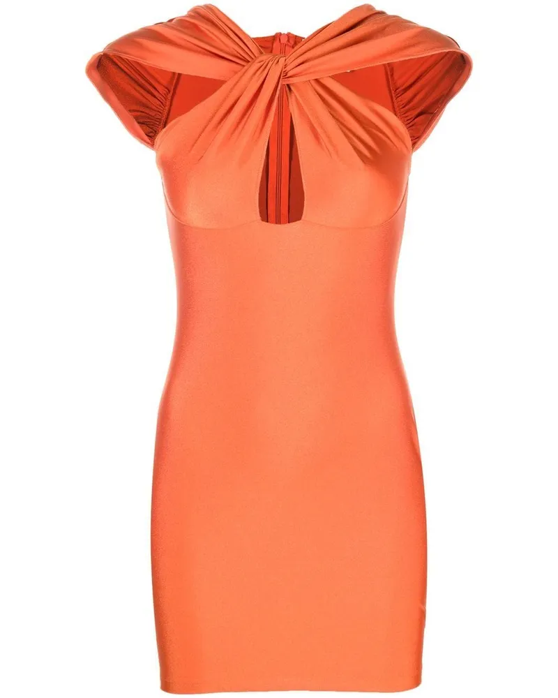 COPERNI Minikleid mit Knotendetail - Orange Orange