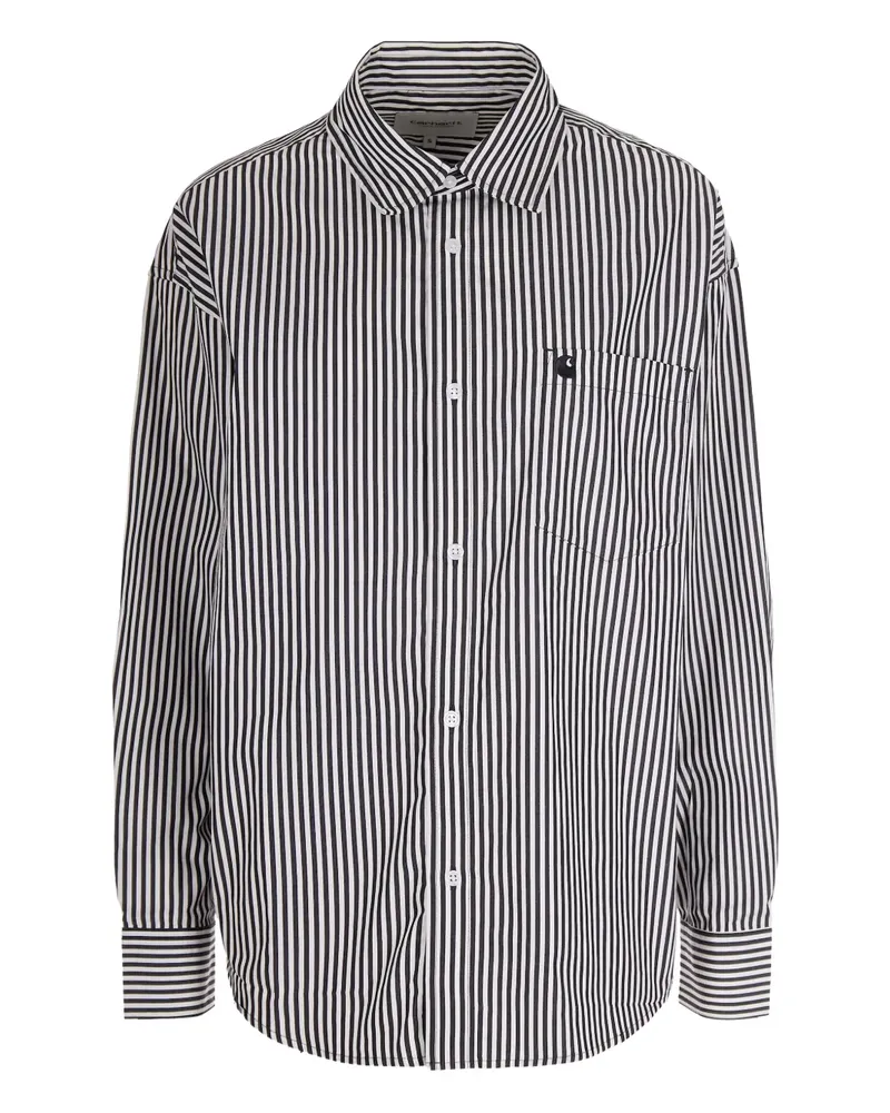 Carhartt WIP striped pocket shirt - Weiß Weiß
