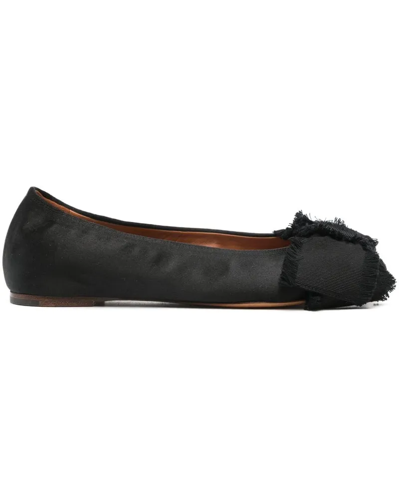 Lanvin Ballerinas mit Schleife Schwarz