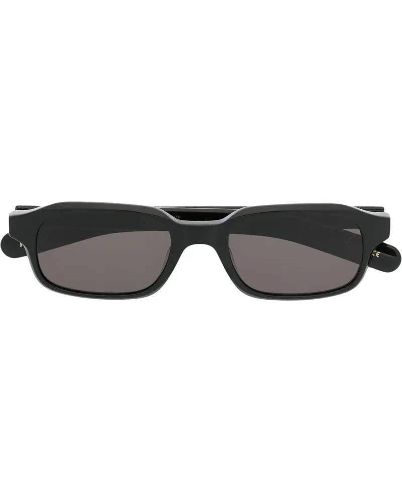 FLATLIST Sonnenbrille mit eckigem Gestell - Schwarz Schwarz