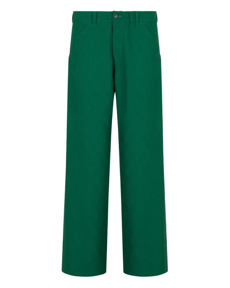 Marni pocket belt-loop trousers - Grün Grün
