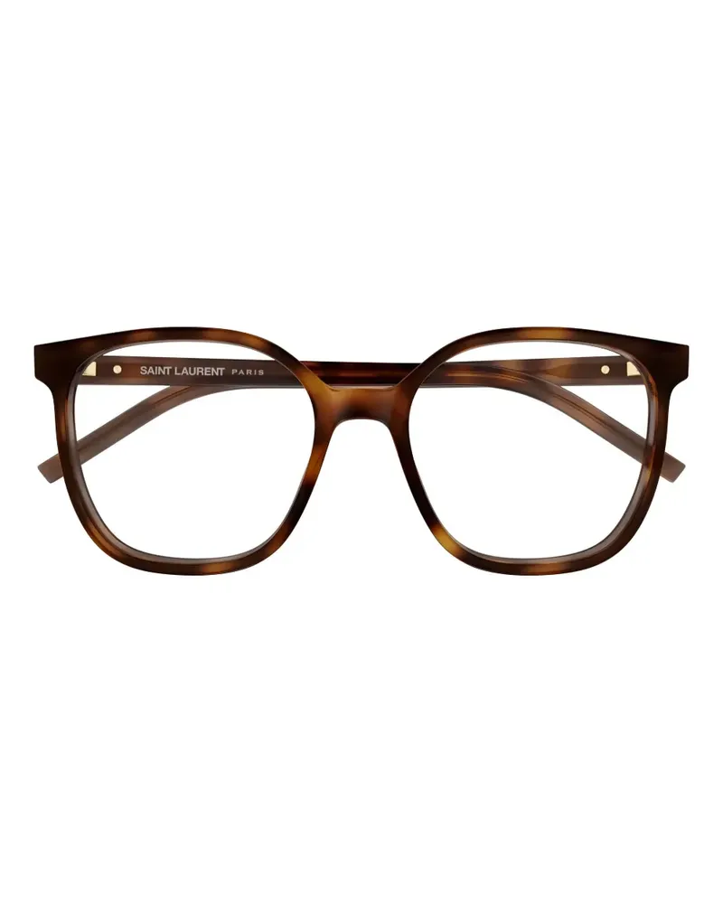 Saint Laurent Brille mit rundem Gestell - Braun Braun