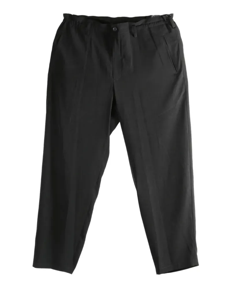 Yohji Yamamoto Hose mit elastischem Bund - Schwarz Schwarz