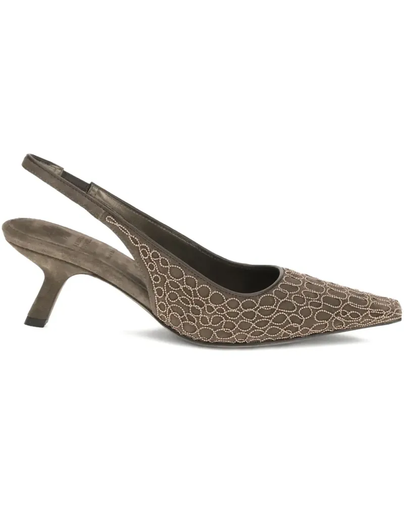 Brunello Cucinelli The City Slingback-Pumps - Braun Braun