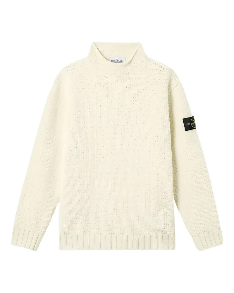Stone Island roll-neck patch sweater - Nude Nude