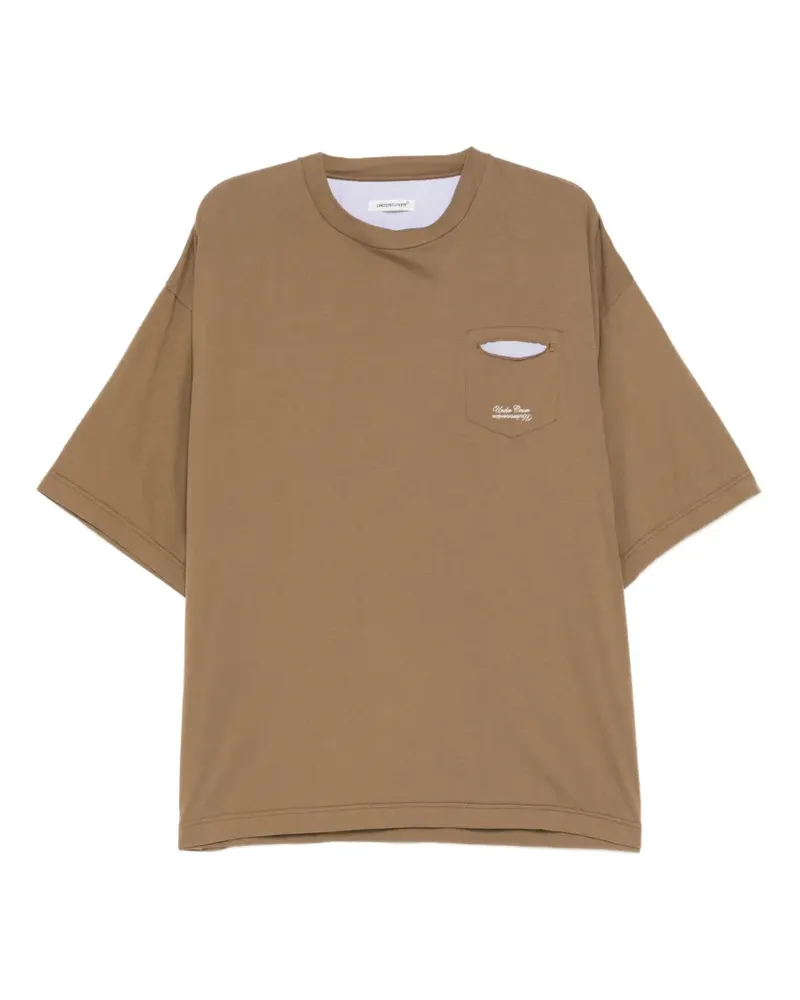 Undercover panelled T-shirt - Braun Braun