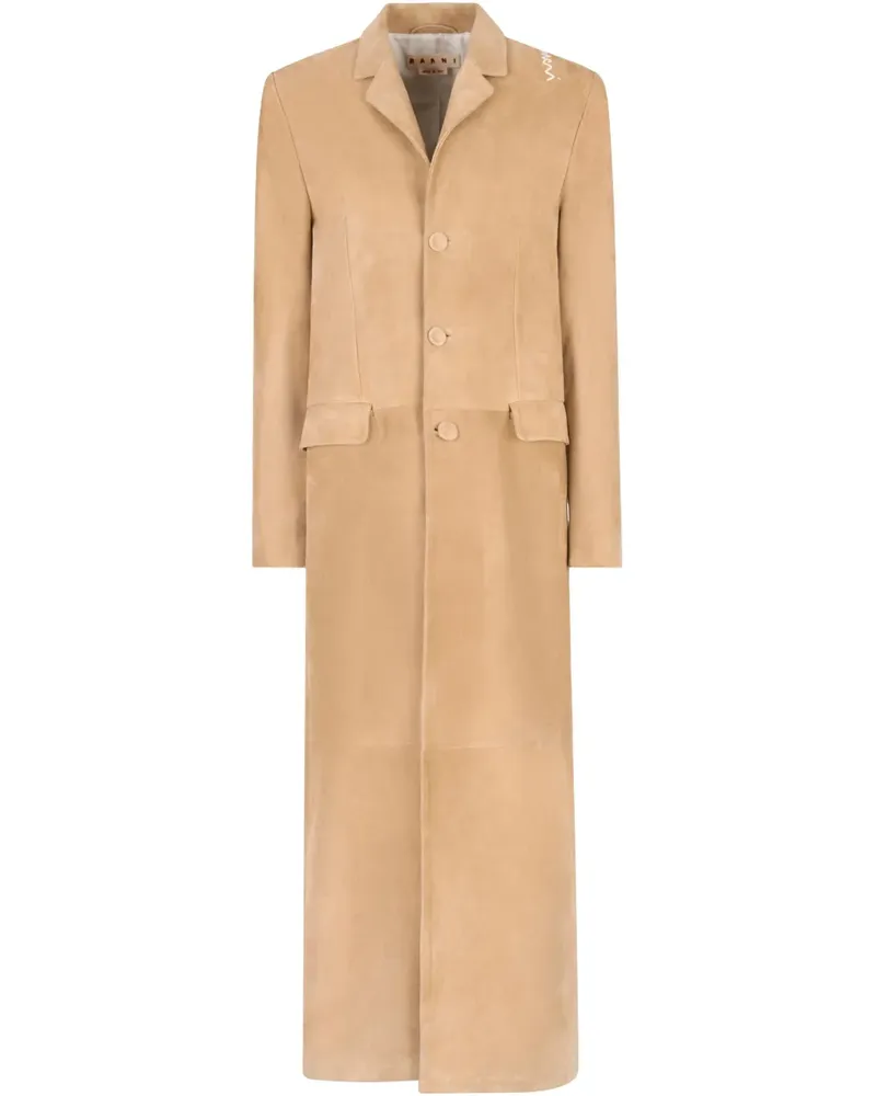 Marni Mantel aus Wildleder - Nude Nude