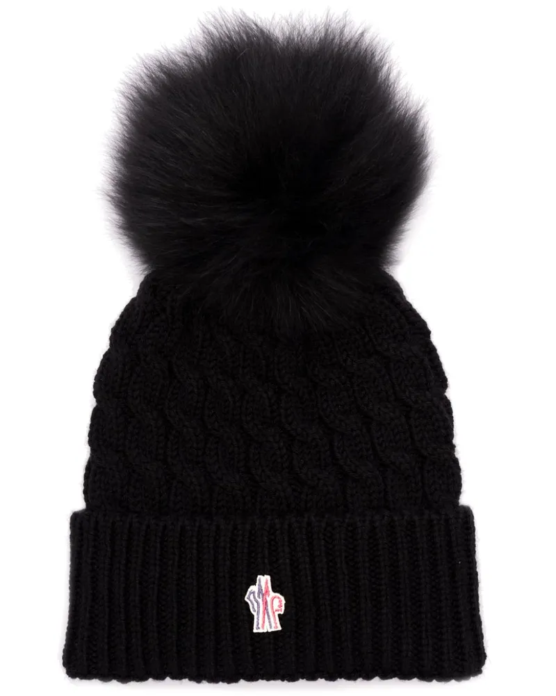 Moncler Klassische Beanie - Schwarz Schwarz