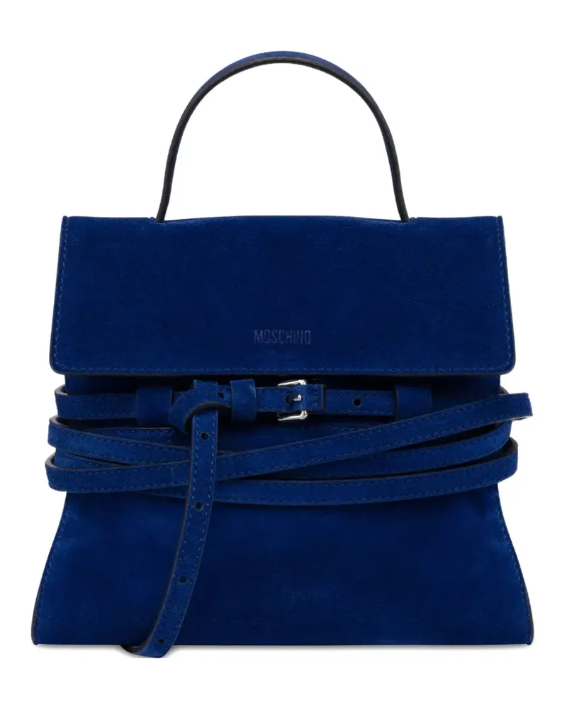 Moschino Shopper aus Wildleder - Blau Blau