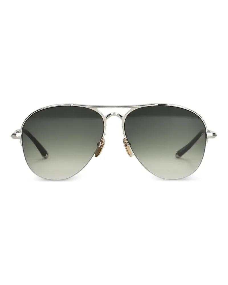 Jacques Marie Mage Amelia gradient-lens pilot sunglasses - Silber Silber