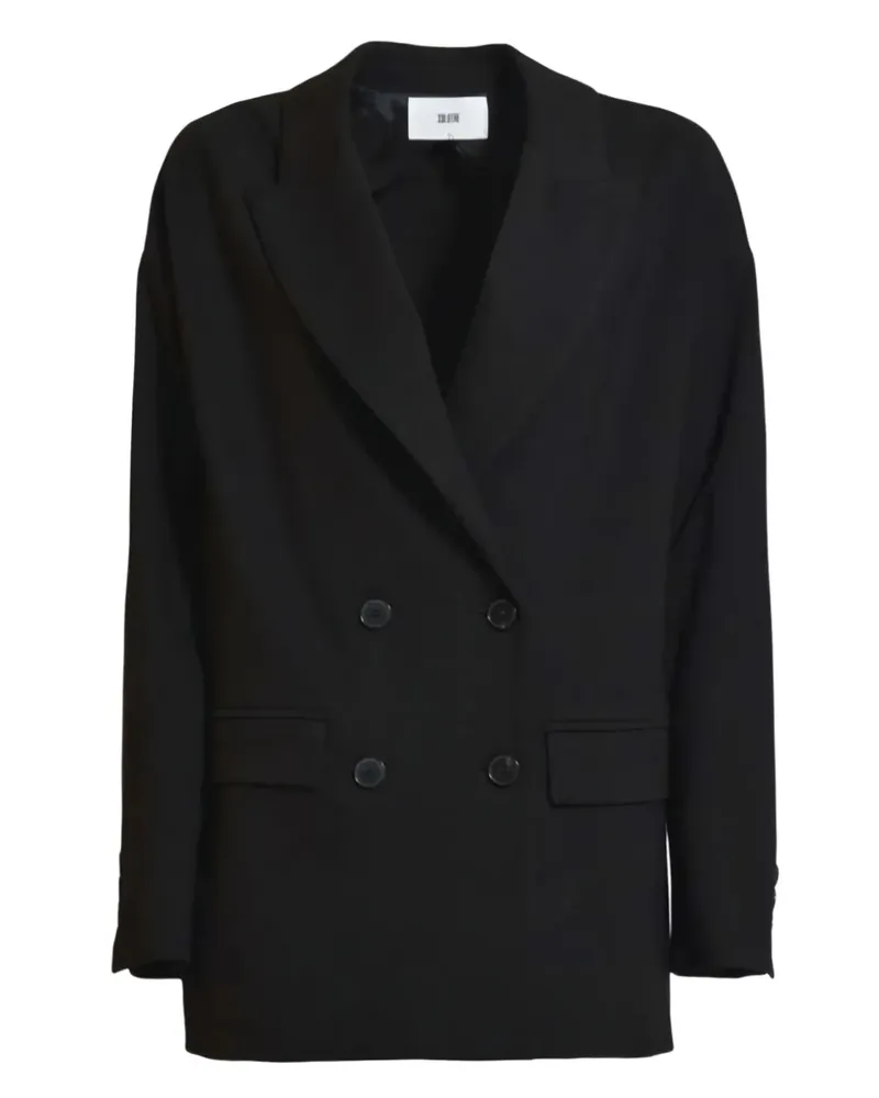 SOLOTRE double-breasted blazer - Schwarz Schwarz