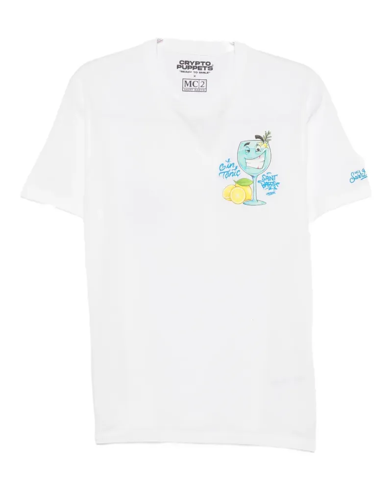 MC2 Saint Barth graphic-print T-shirt - Weiß Weiß