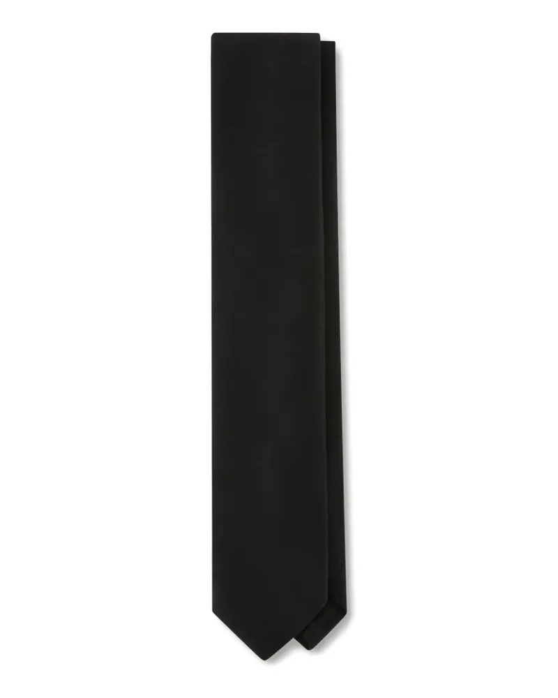 LARDINI flannel tie - Schwarz Schwarz