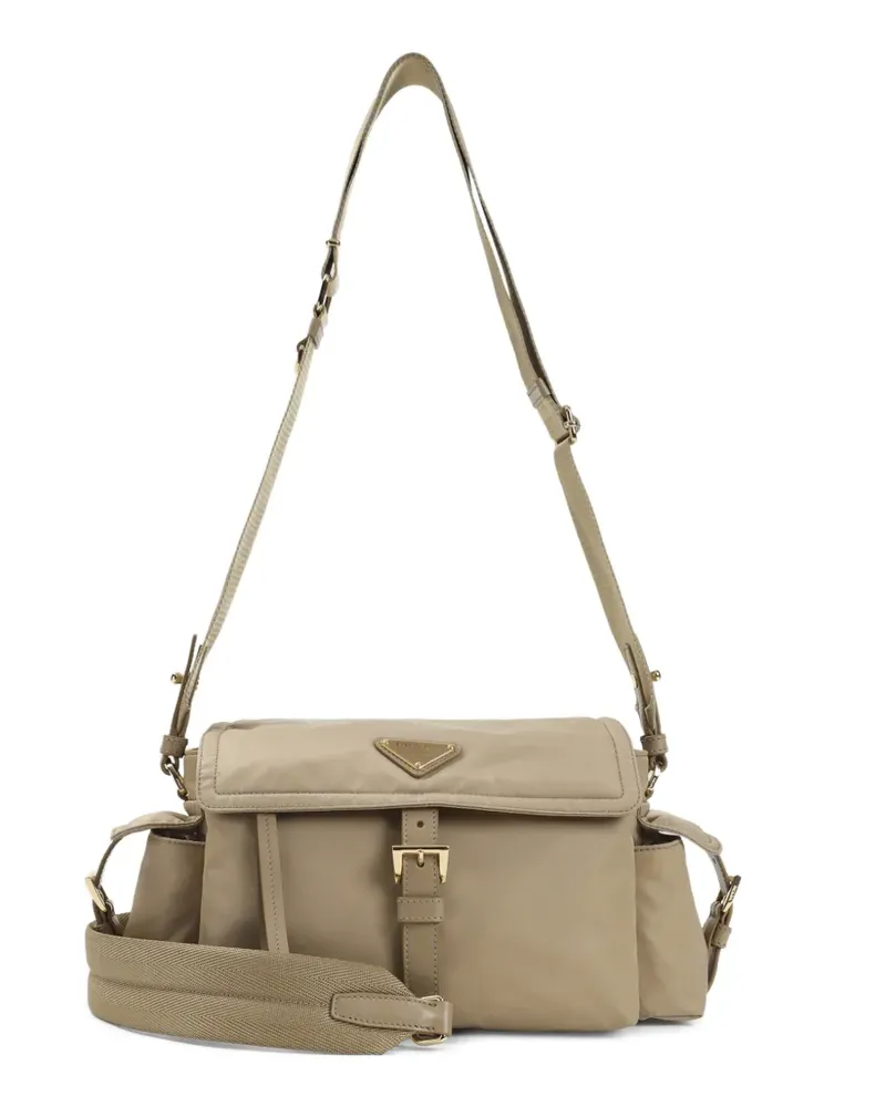Prada buckle-fastening cross body bag - Nude Nude