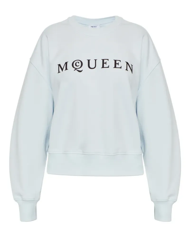 Alexander McQueen logo-print sweatshirt - Blau Blau