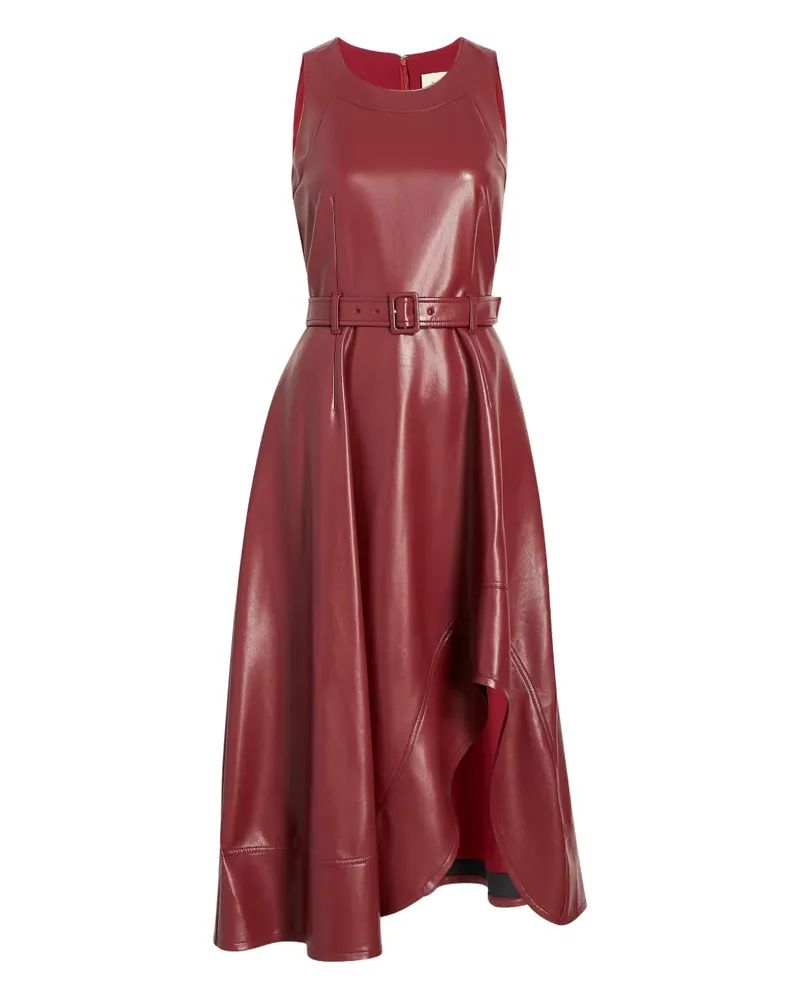 Cinq à Sept Zelda Kleid aus veganem Leder - Rot Rot