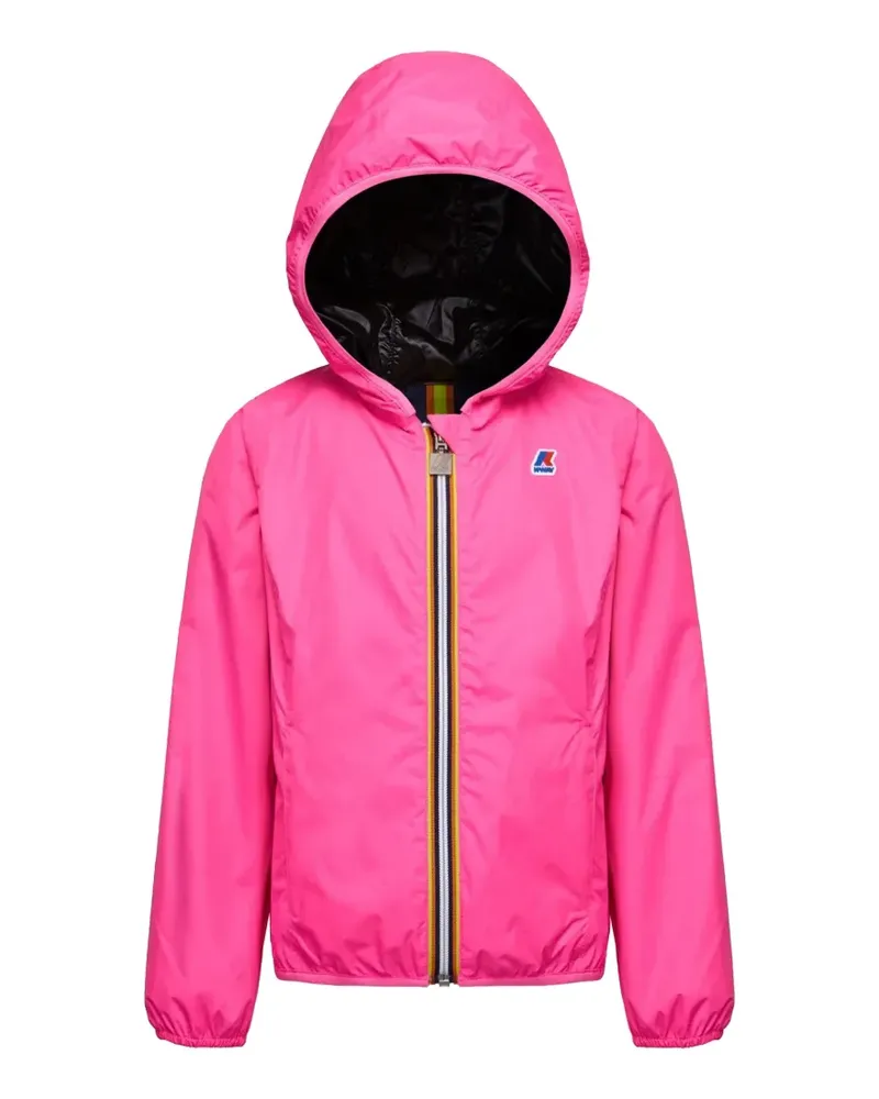 K-Way Wendbare Kapuzenjacke - Rosa Rosa