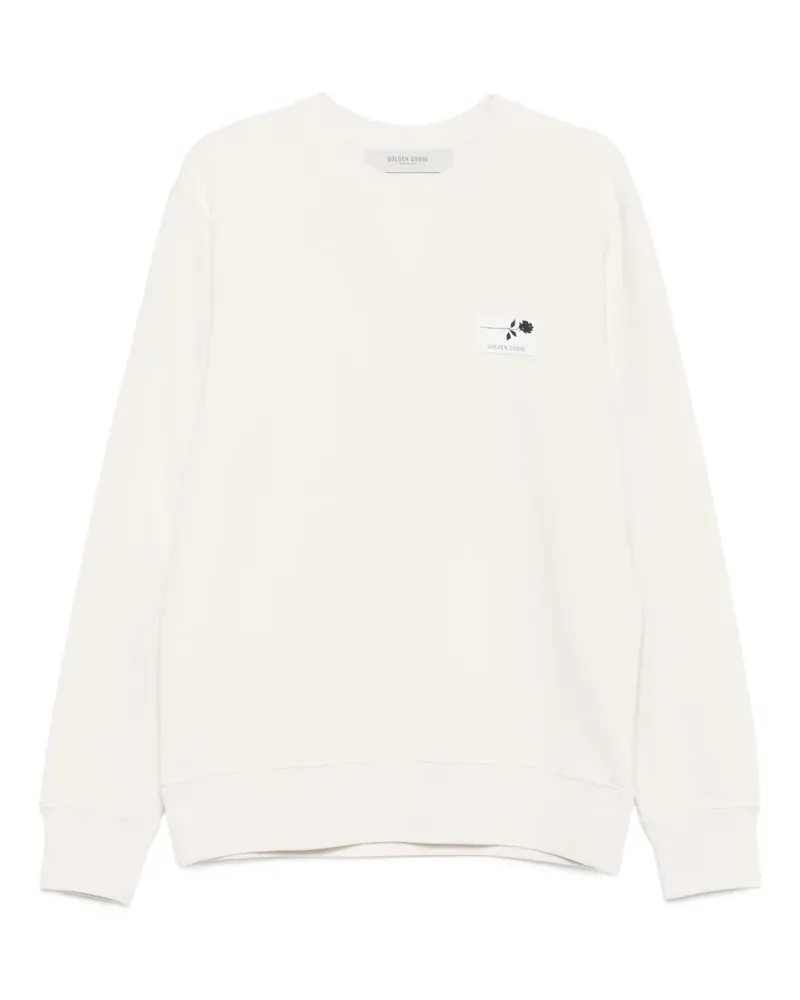 Golden Goose Sweatshirt mit Rosendetail - Nude Nude