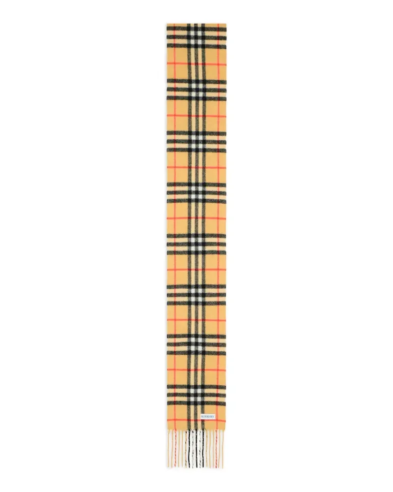 Burberry Karierter Schal aus Kaschmir - Nude Nude