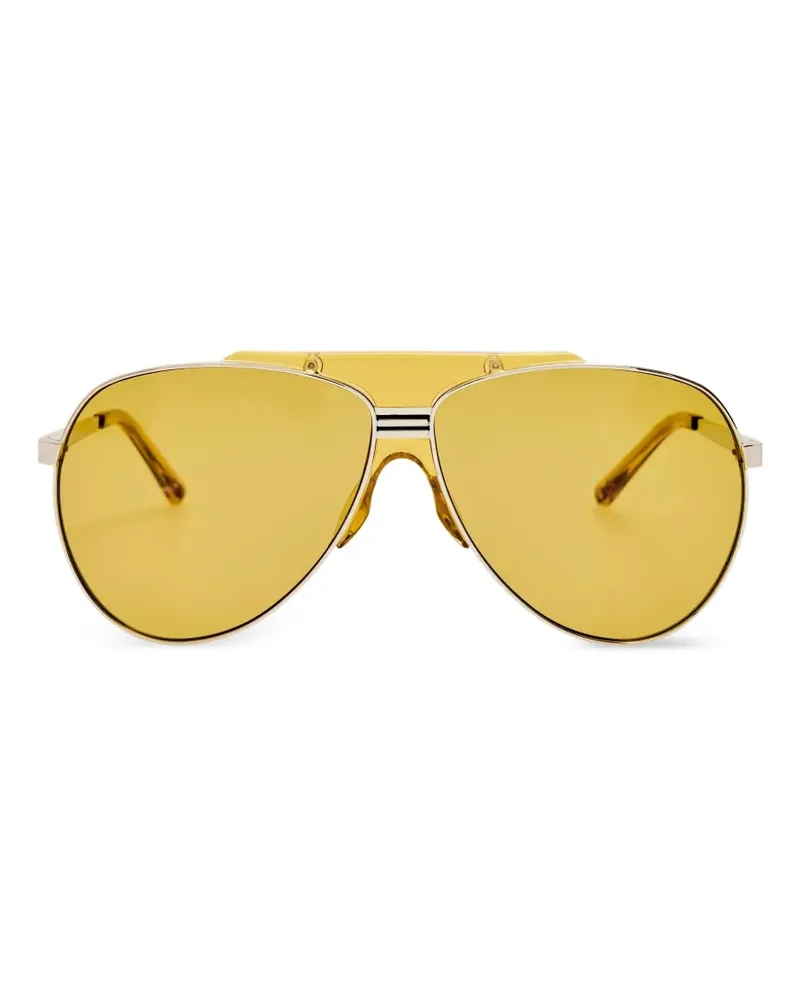 Linda Farrow Amelia pilot-frame sunglasses - Silber Silber