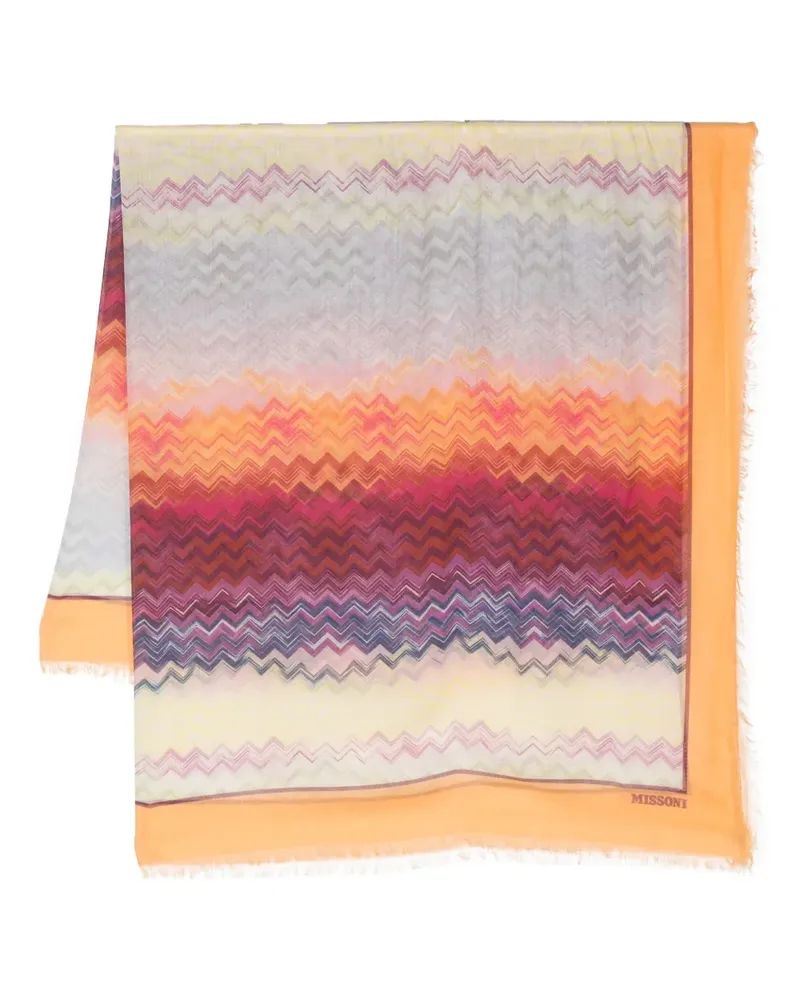 Missoni Schal mit Print - Orange Orange