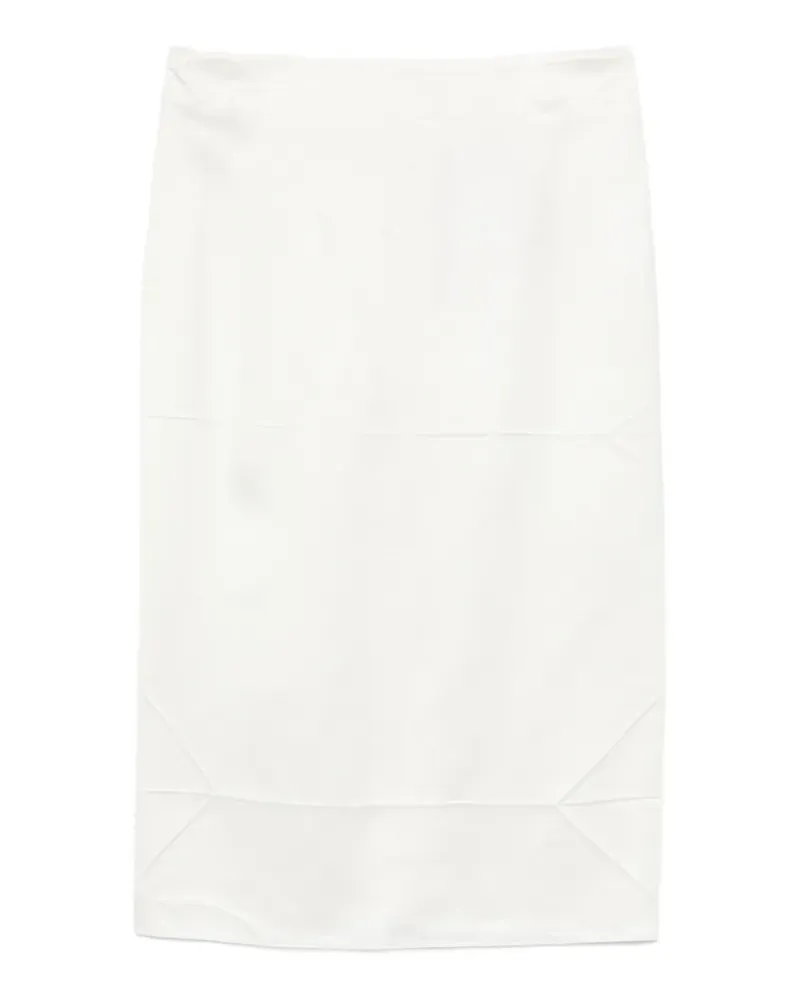 N° 21 zip-fastening midi skirt - Weiß Weiß