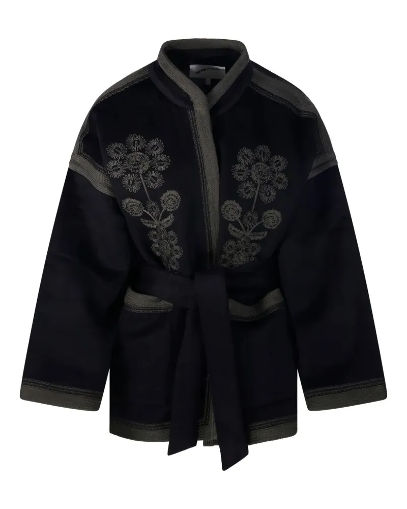 Antik Batik floral belted coat - Blau Blau