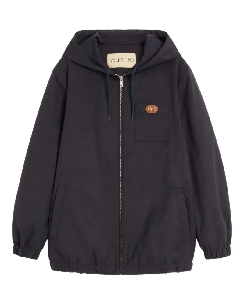 Valentino Garavani Kapuzenjacke mit VLogo-Patch - Blau Blau