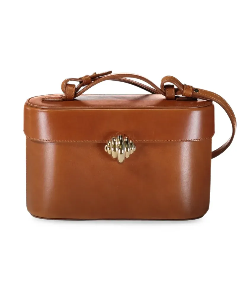 Aquazzura Belgravia Vanity Schultertasche - Braun Braun